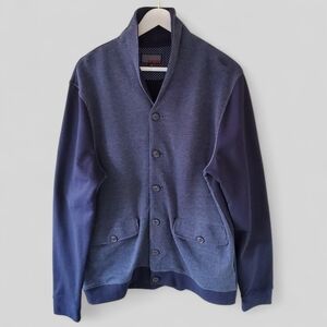 Ike Behar L Old Money Ivy League Academia Cabincore Shawl Collared Cardigan